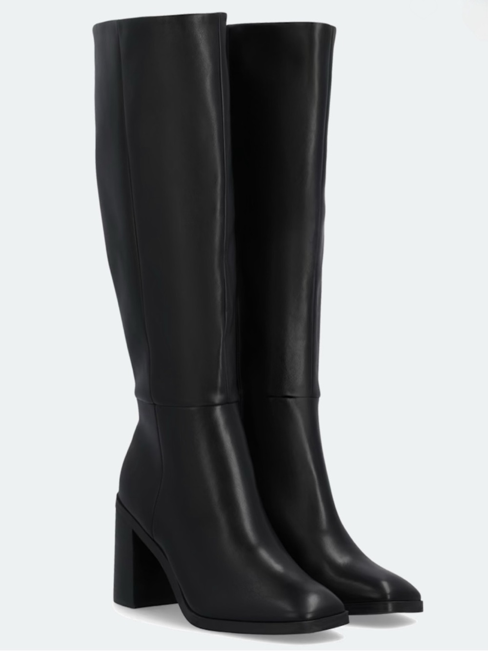 DV by Dolce Vita Flapper Knee-High Black Block Heel Boots Size 10